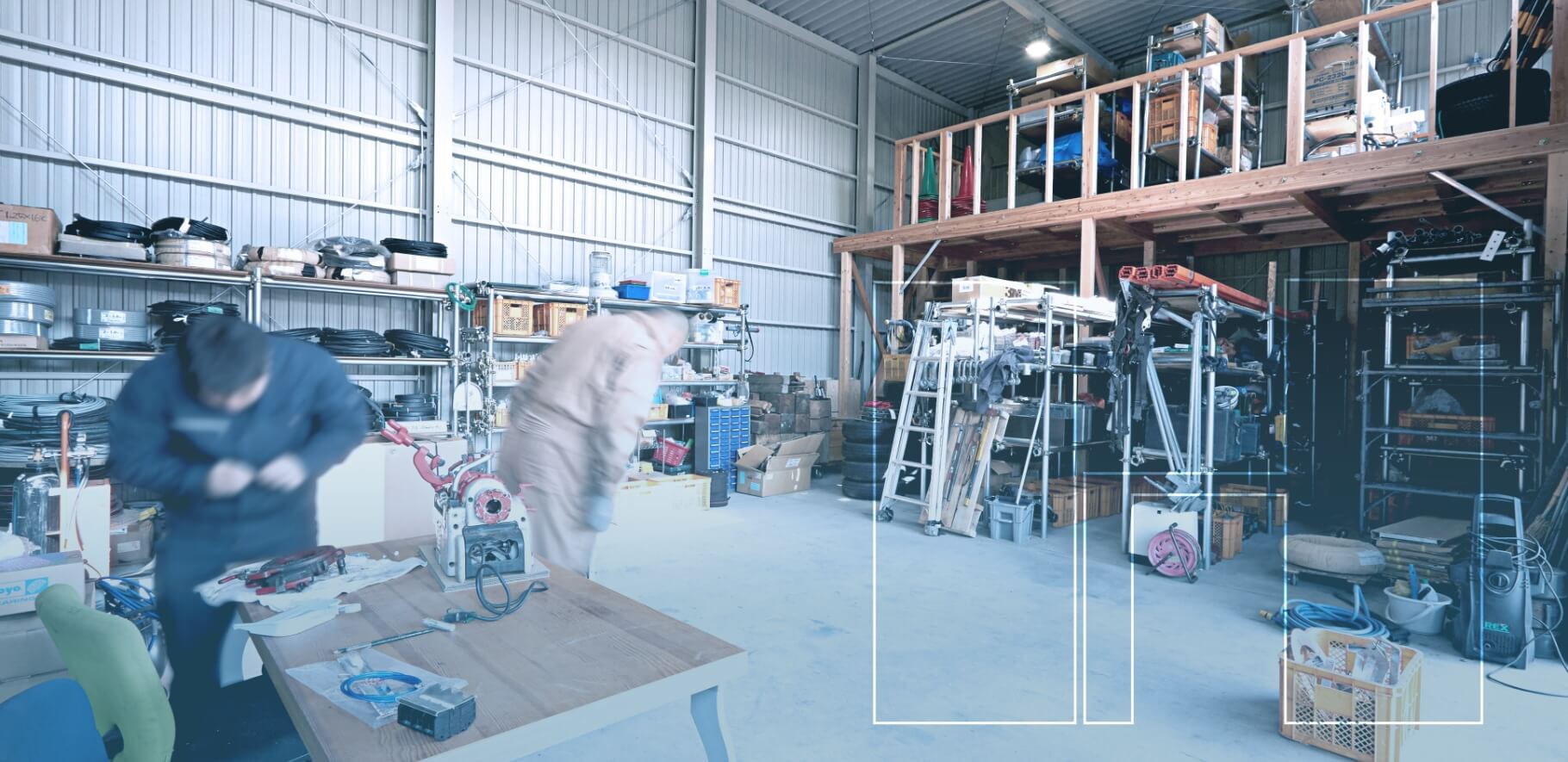 平山産機エンジニアリング株式会社の作業場